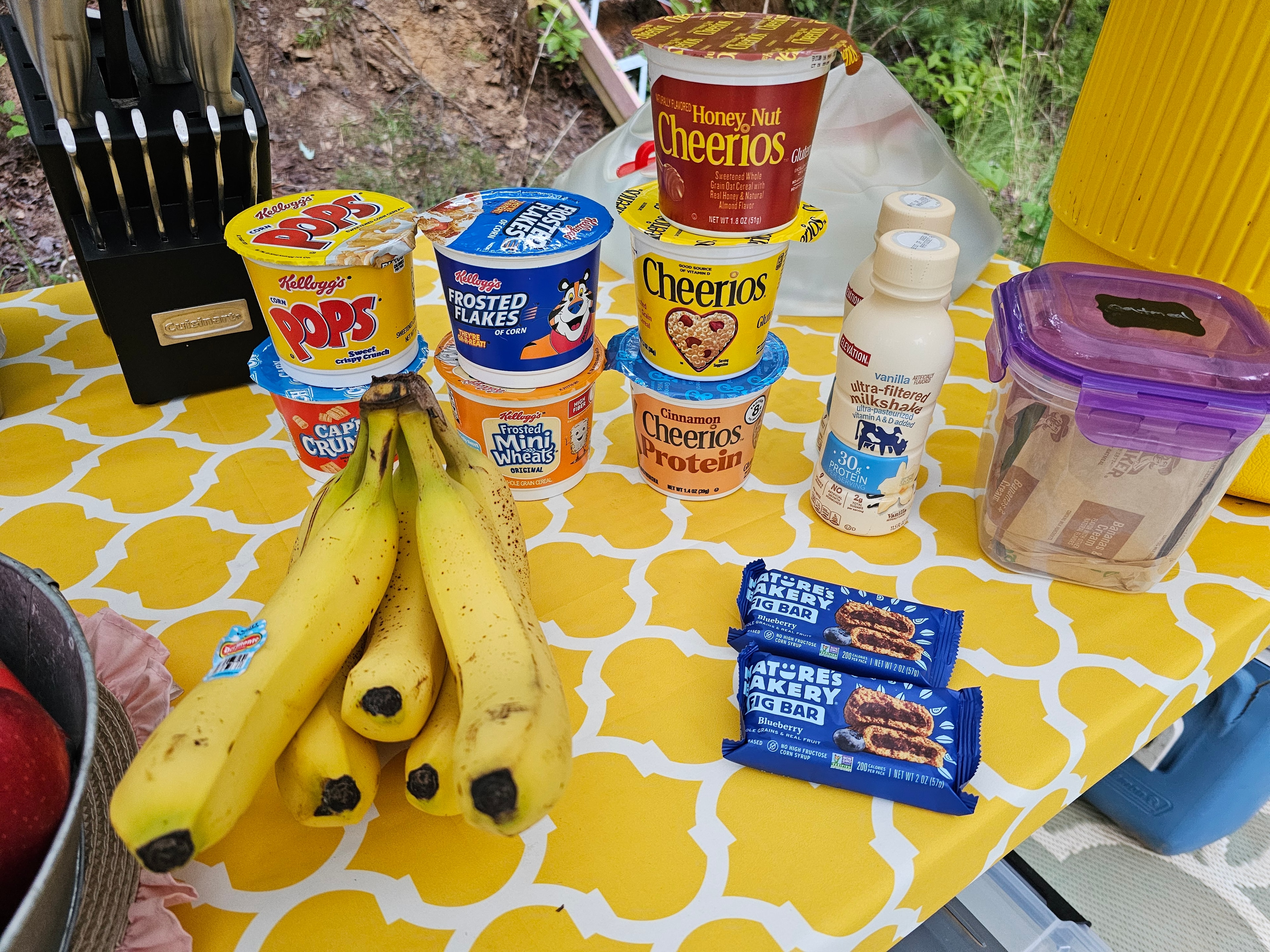 BLK147 breakfast spread outdoors