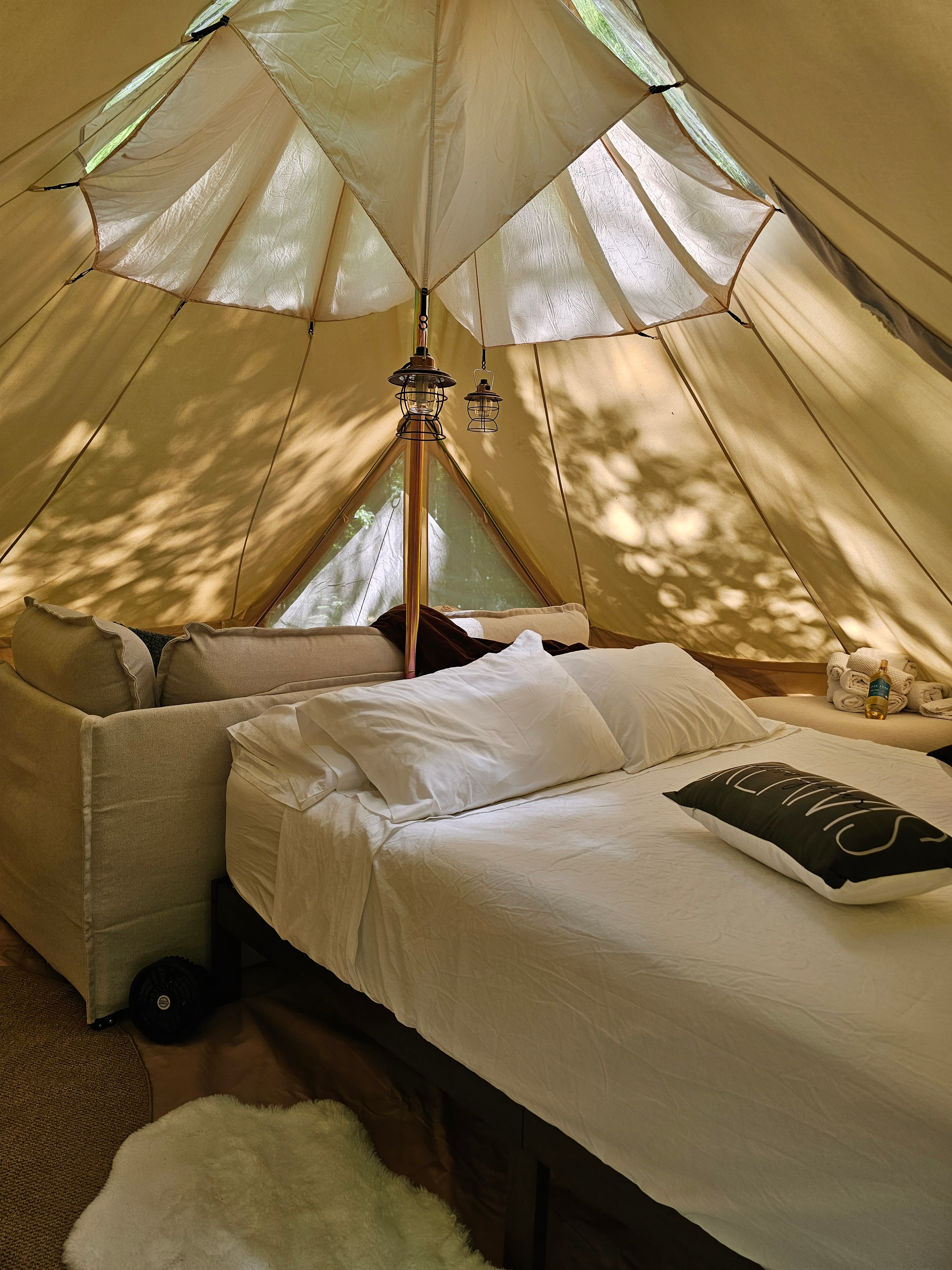 Whisper Hollar cozy bed at night
